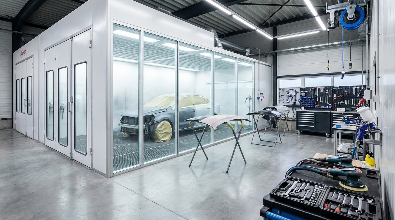Atelier carrosserie CPM Michelotti en activite