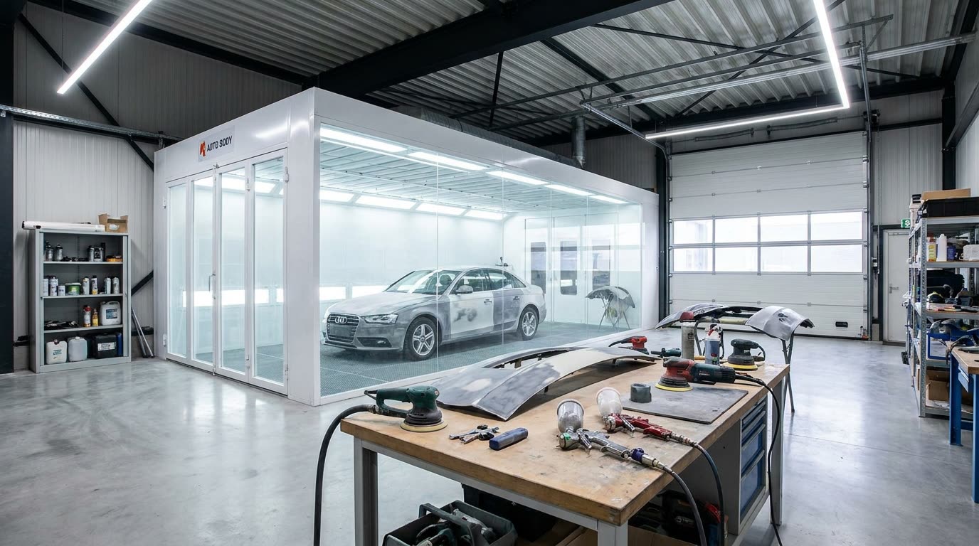 Cabine de peinture et atelier carrosserie CPM Michelotti